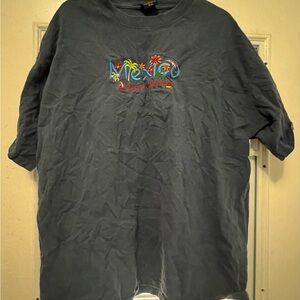King Surf Mexico Puerto Vallarta Embroidered T-Shirt XXL Tropical Beach Tee